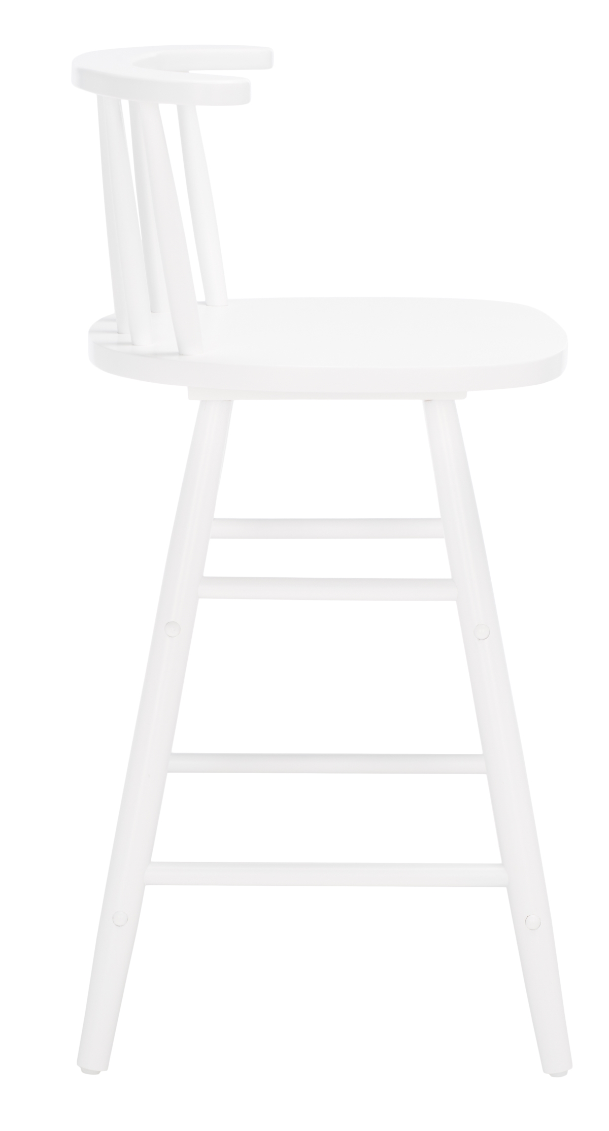 Jay Wood Counter Stool - White - Safavieh - Image 5