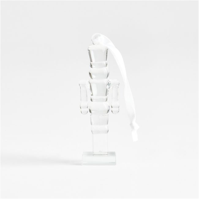 Glass Nutcracker Christmas Tree Ornament - Image 0