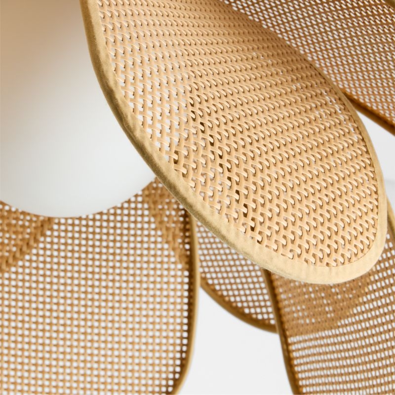 Marisol Rattan Kids Flush Mount Ceiling Light - Image 3