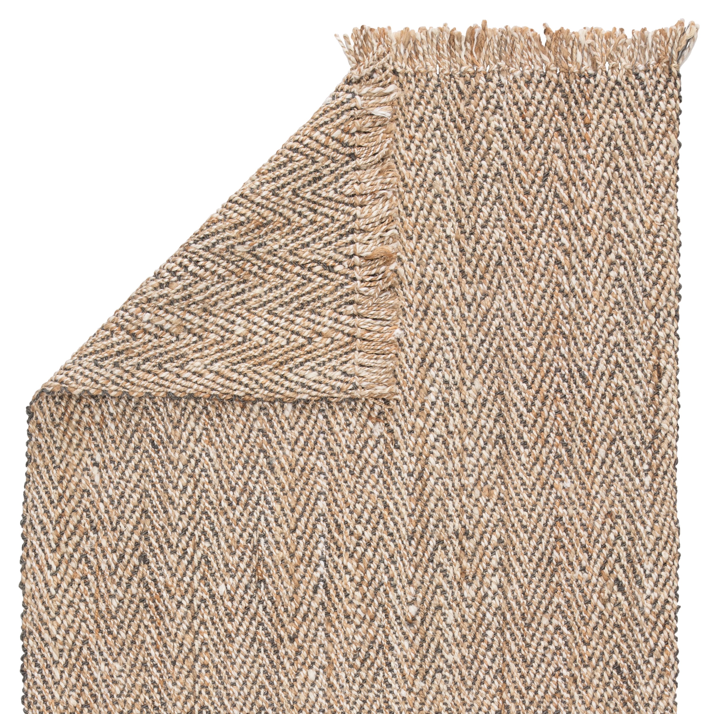 Hoopes Natural Chevron Beige/ Gray Area Rug (8' X 10') - Image 2
