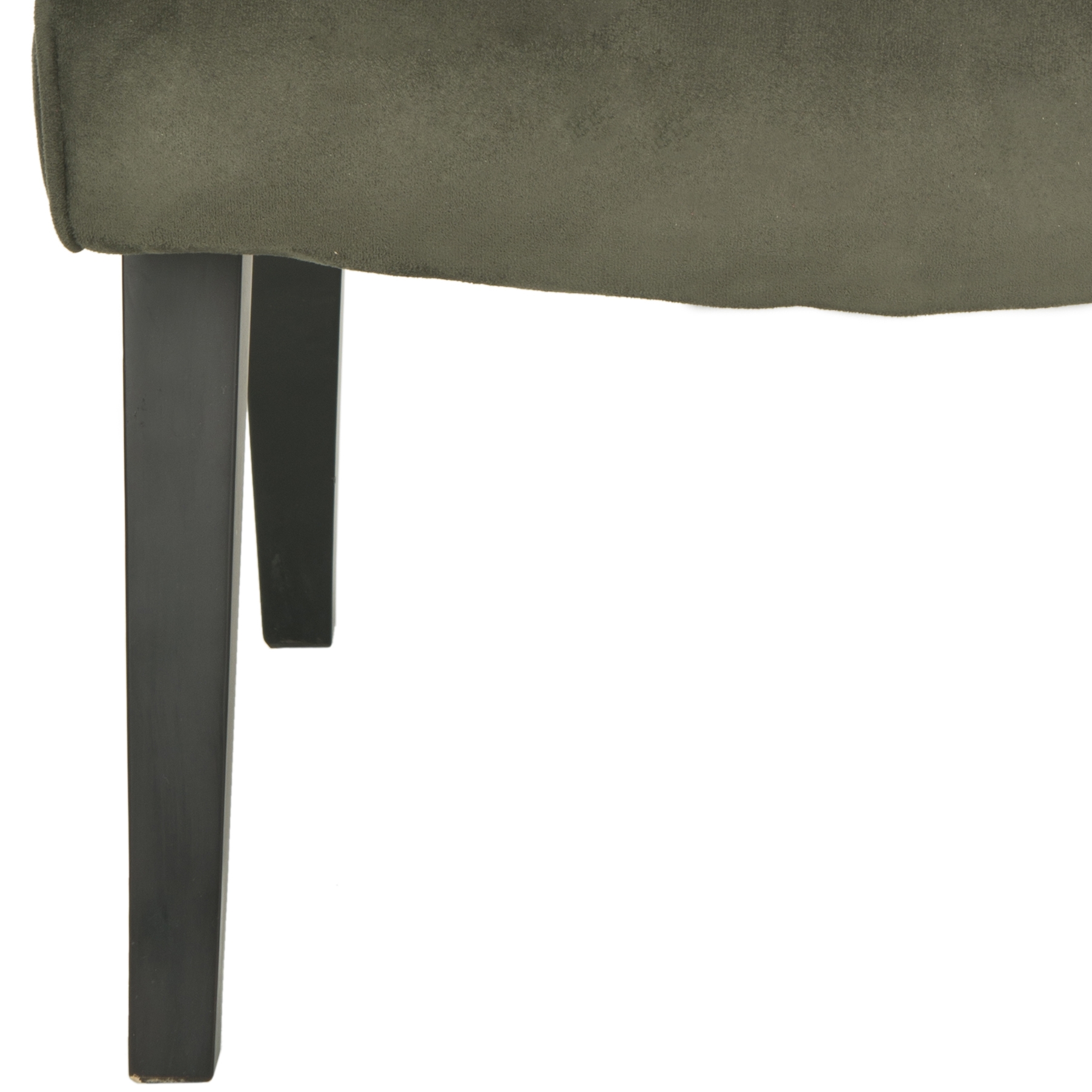 Mandell Chair W/ Buttons - Forest Green/Java - Safavieh - Image 4