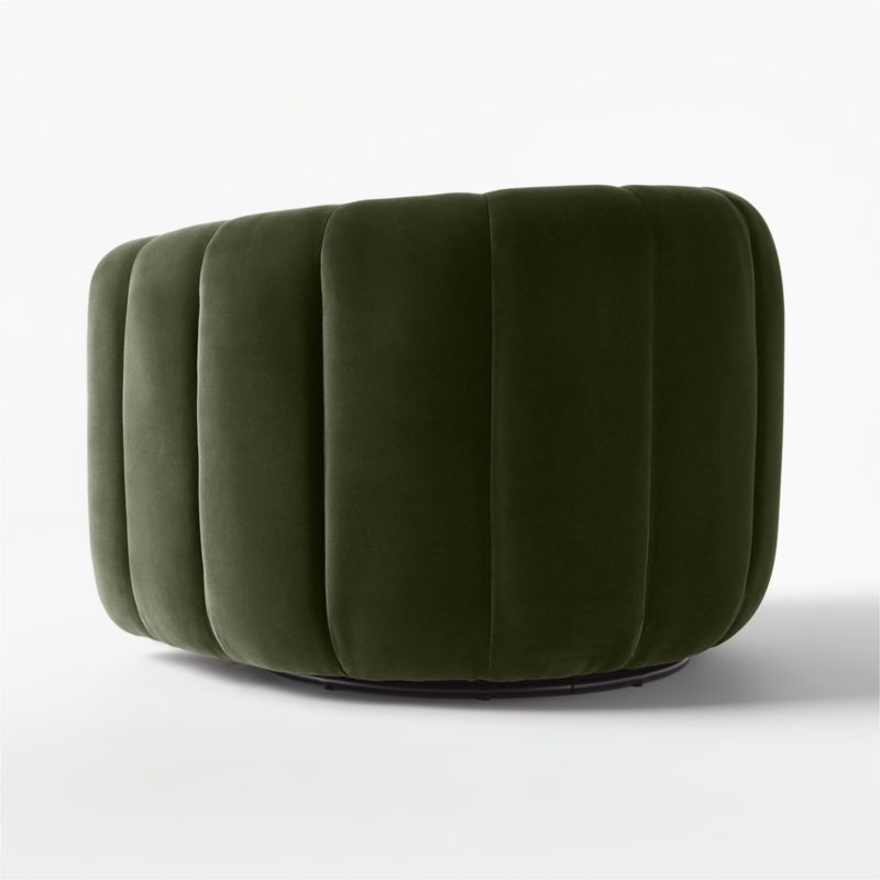Fitz Luca Espresso Swivel Chair - Image 4