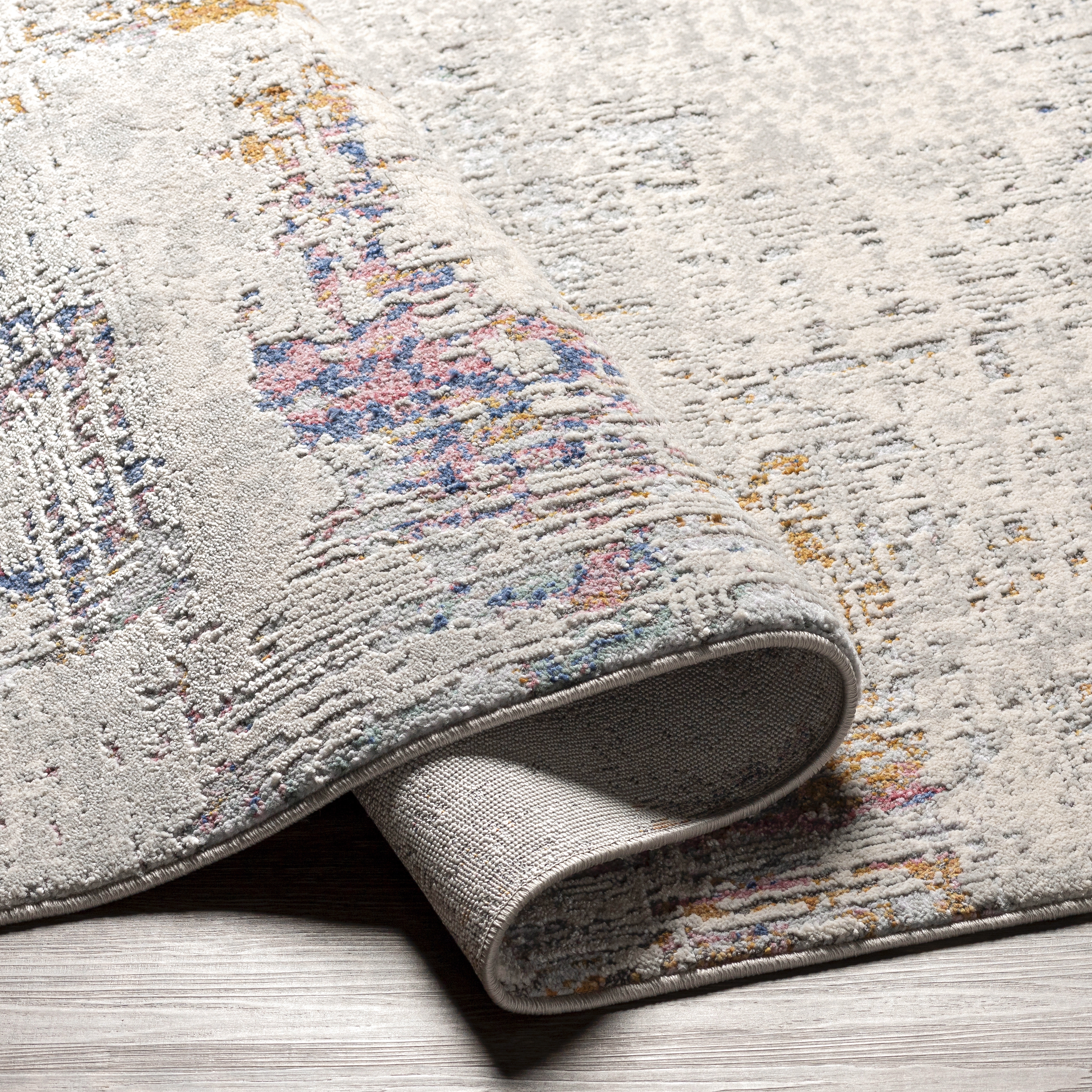 Lagos Blue Indoor 8'10" x 12' Machine Woven Rug - Image 3