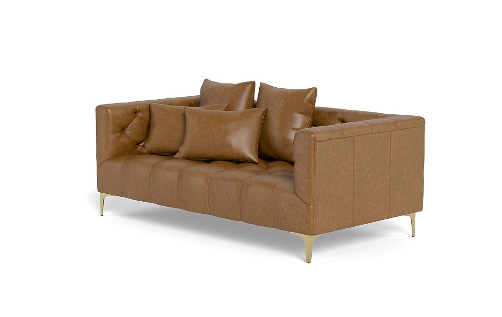 Ms. Chesterfield Leather Loveseat by Apartment Therapy - Image 2