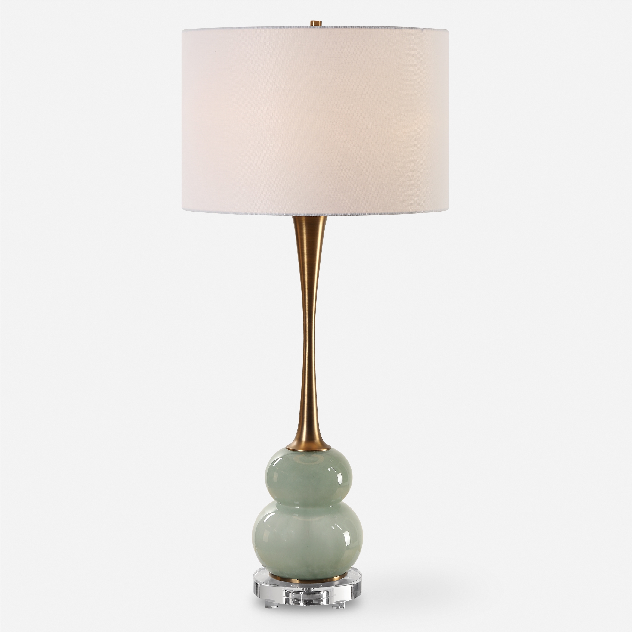 Sanctuary Green Gray Table Lamp - Image 0