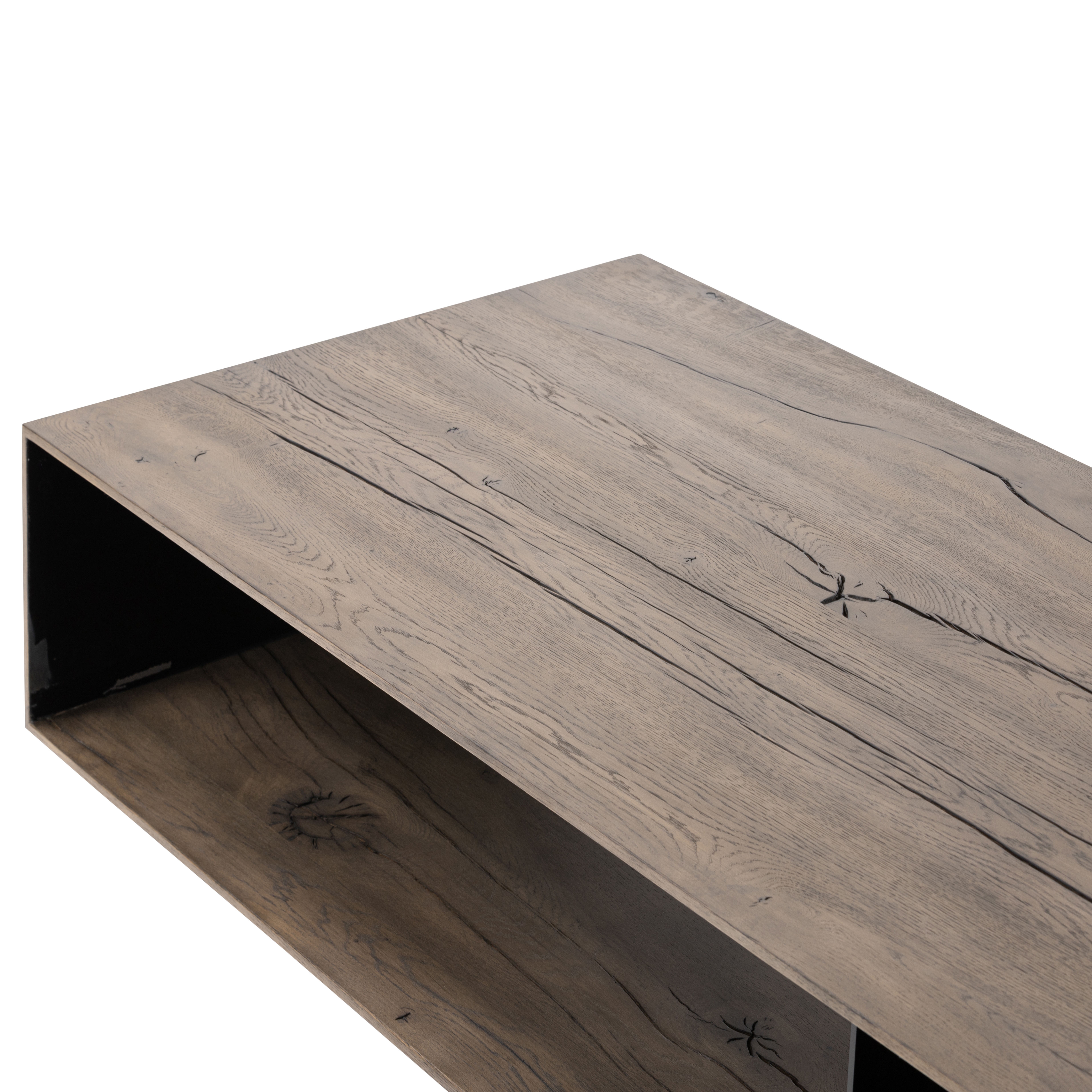 Odell Coffee Table-Grey Rclmd French Oak - Image 5