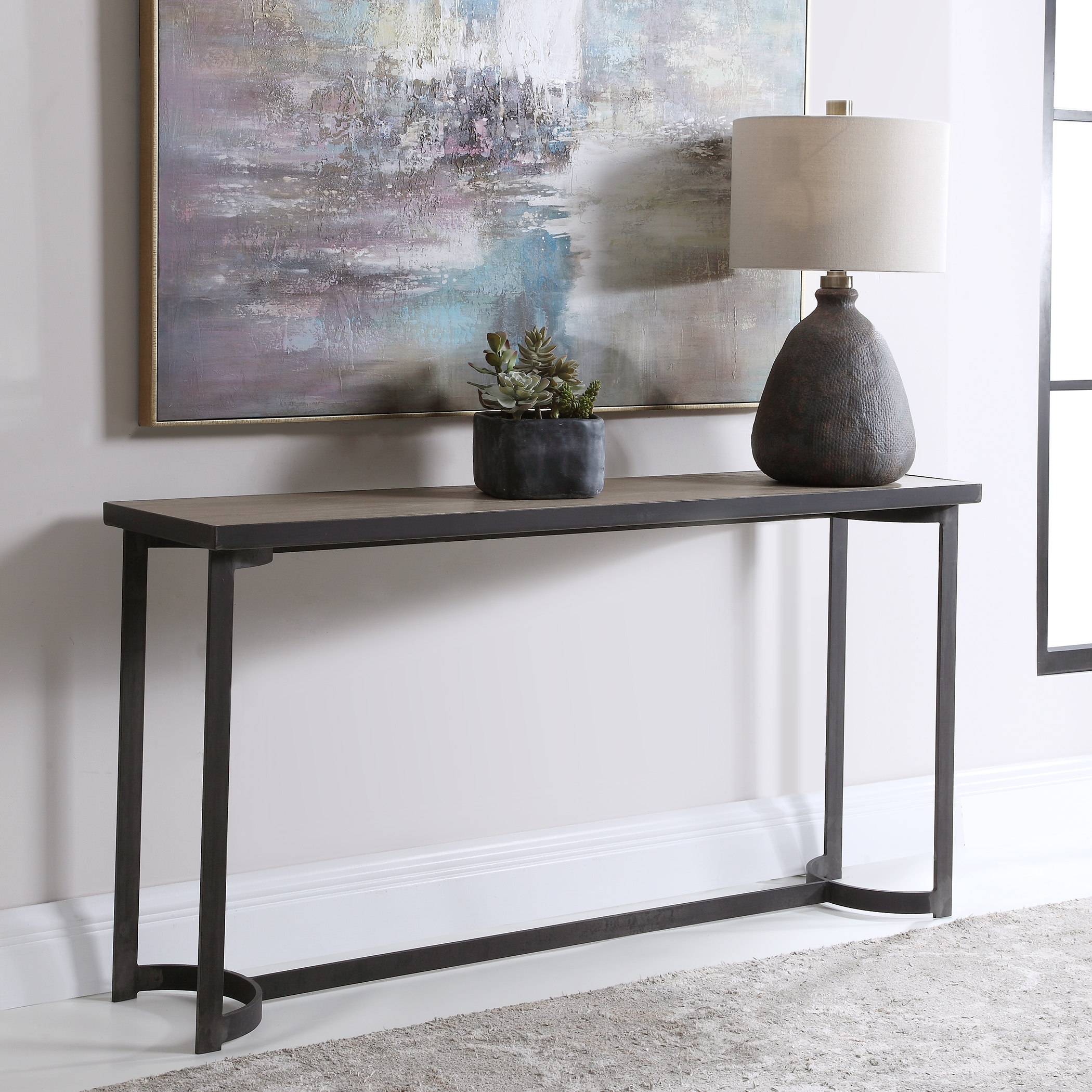 Basuto Steel Console Table - Image 2