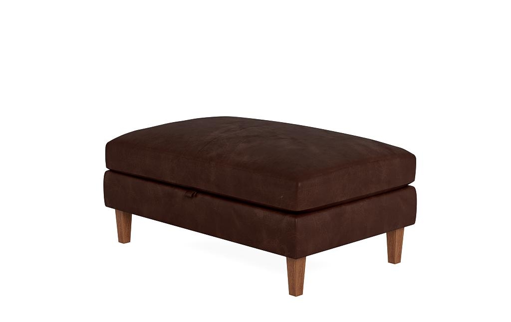 Sloan Leather Storage Ottoman - Image 2