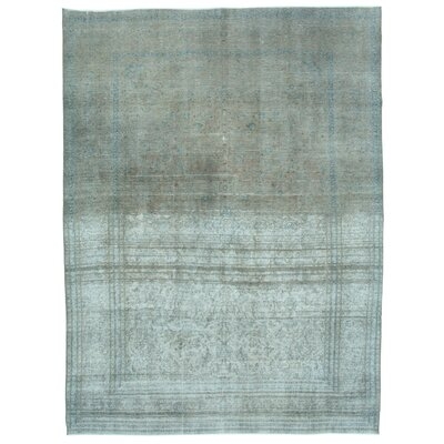 One-of-a-Kind Finton Hand-Knotted 1960s Turkish Gray 10' x 13' Area Rug - Image 0