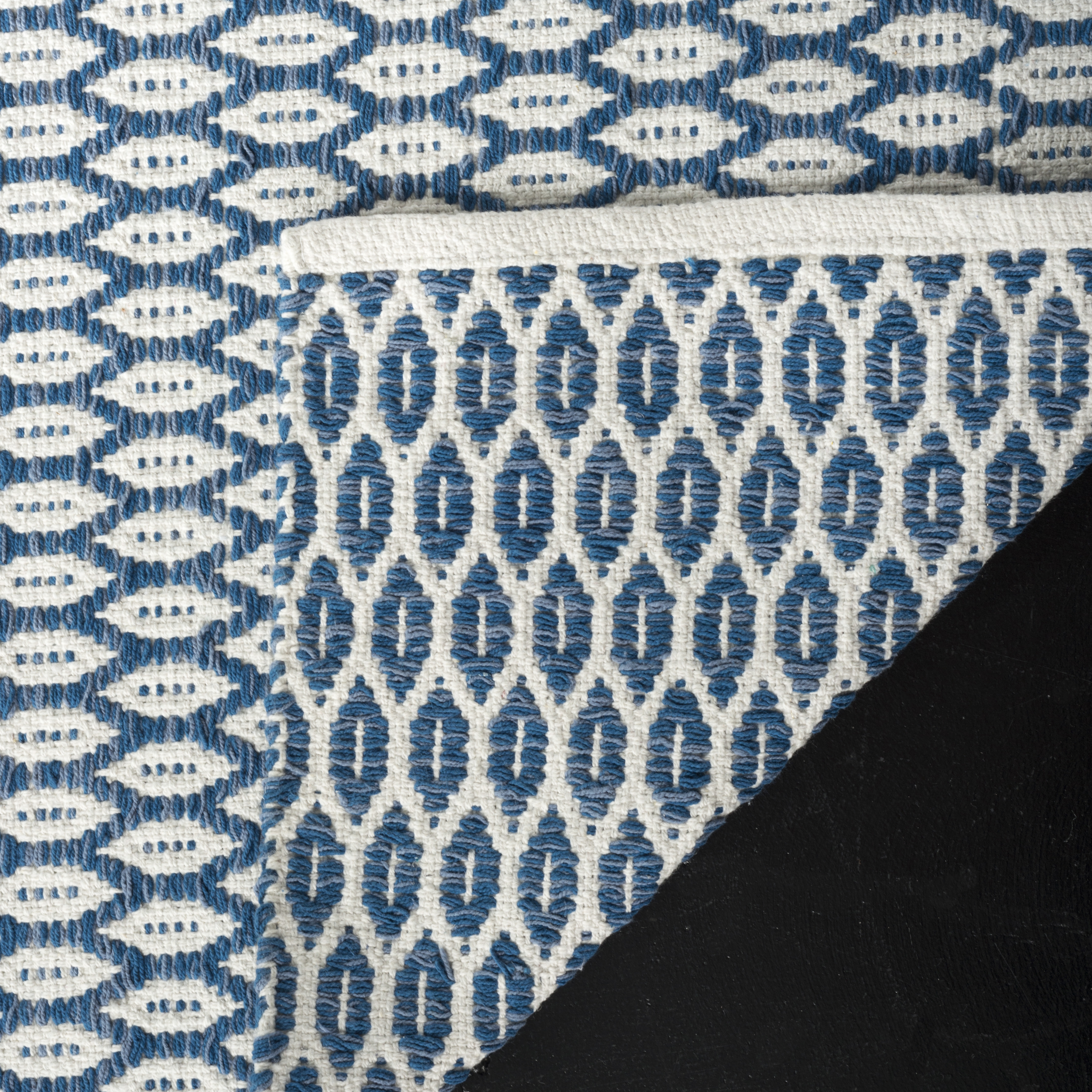 Arlo Home Hand Woven Area Rug, MTK608B, Blue/Ivory,  3' X 5' - Image 2