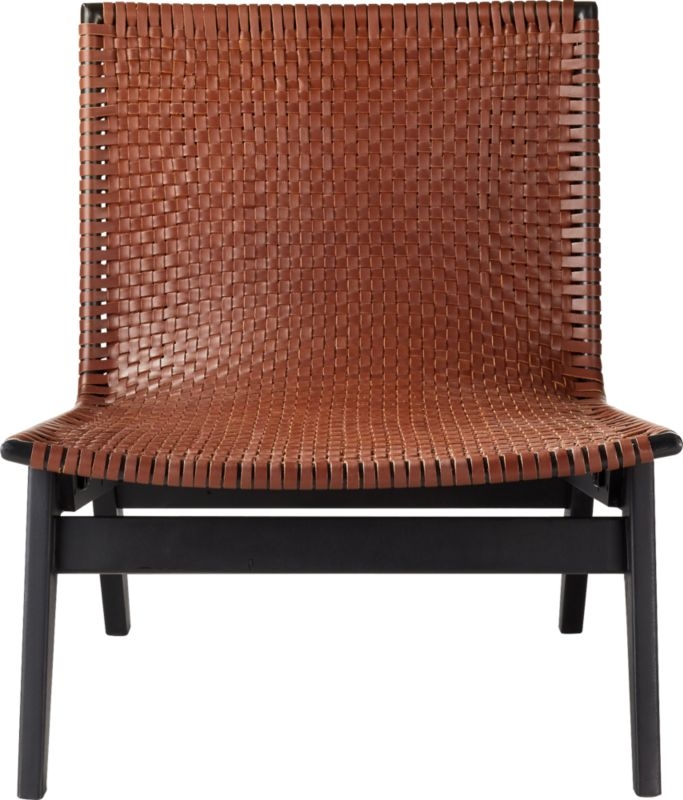 Morada Leather Weave Chair - Image 4