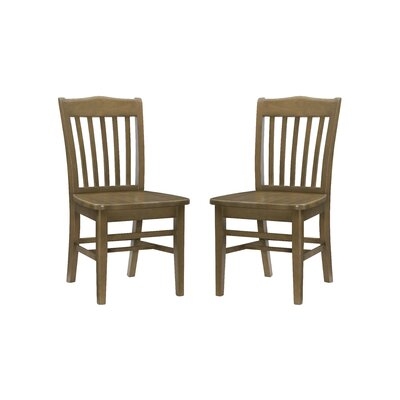 Alexes Solid Wood Slat Back Dining Chair - Image 0