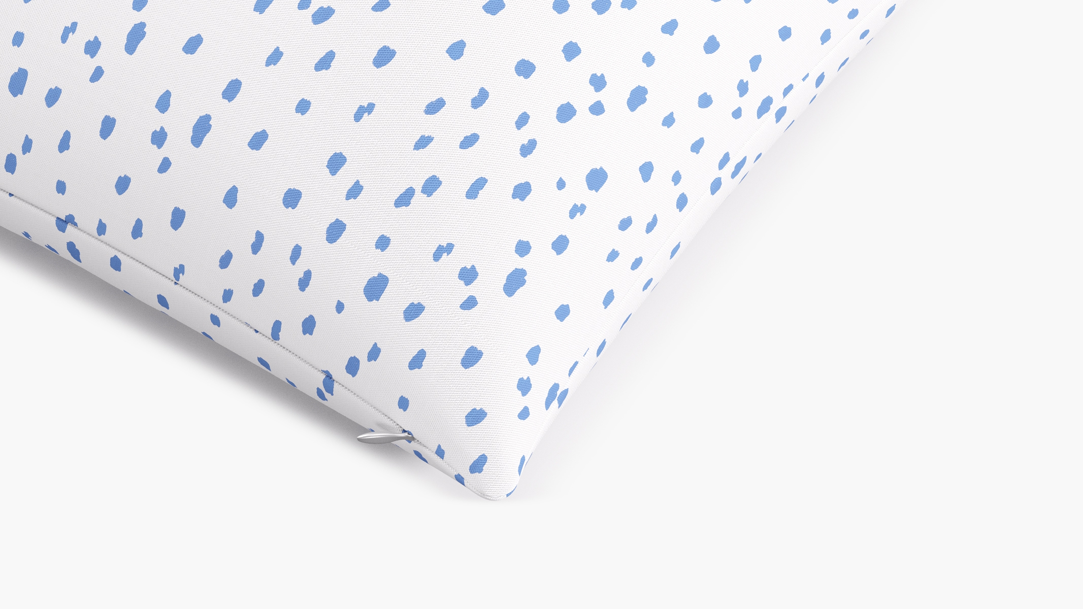Throw Pillow 22", Blue Dalmatian, 22" x 22" - Image 1