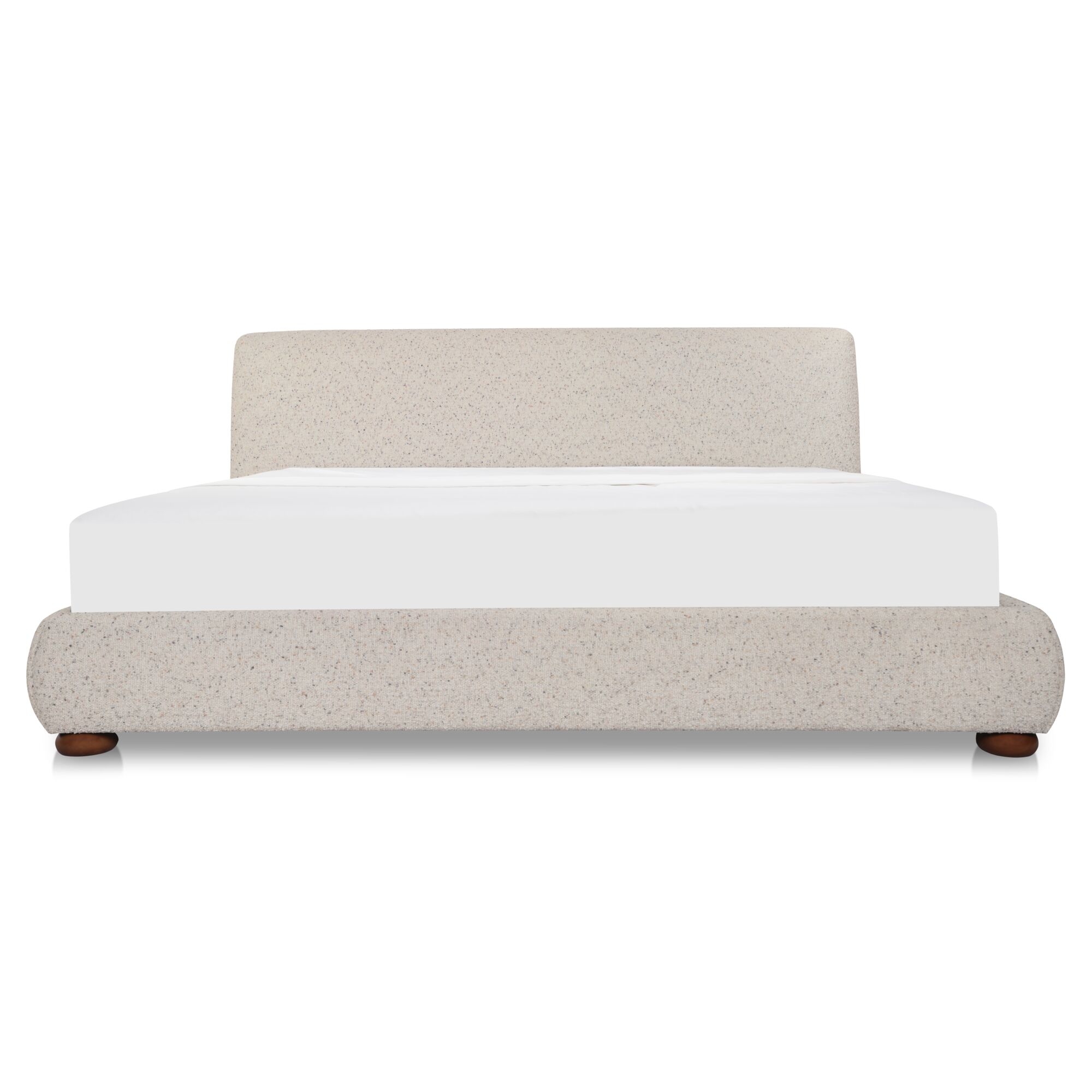 Beau King Storage Bed Speckled Light Grey - Image 0