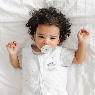 Dream Weighted Sack, 6-12 Months, White/Gray, WE Kids - Image 1