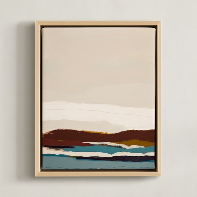 Burgundy Seascape Diptych 2 Limited Edition Fine Art Print 2 - Image 0