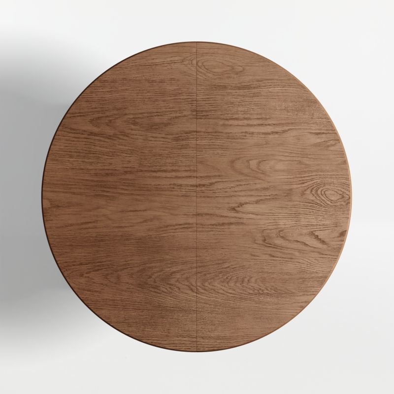 Hearth 49"-71" Oak Round Extendable Dining Table - Image 7