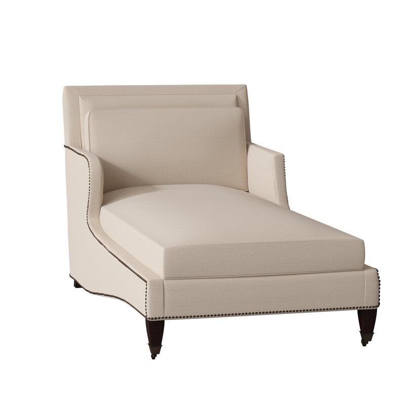 EJ Victor Gloria Chaise Lounge Body Fabric: Glynn Linen Natural - Image 0