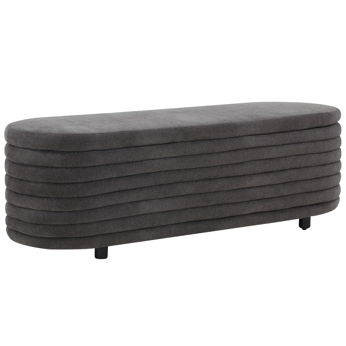 Jaymie Storage Bench - Charcoal / Black - Image 3