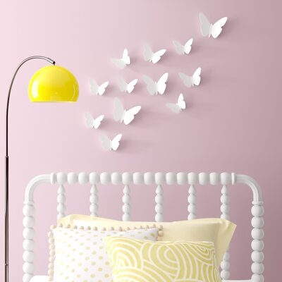 24-Piece Set Conemporary Butterfly 3D Wall Décor - Image 0