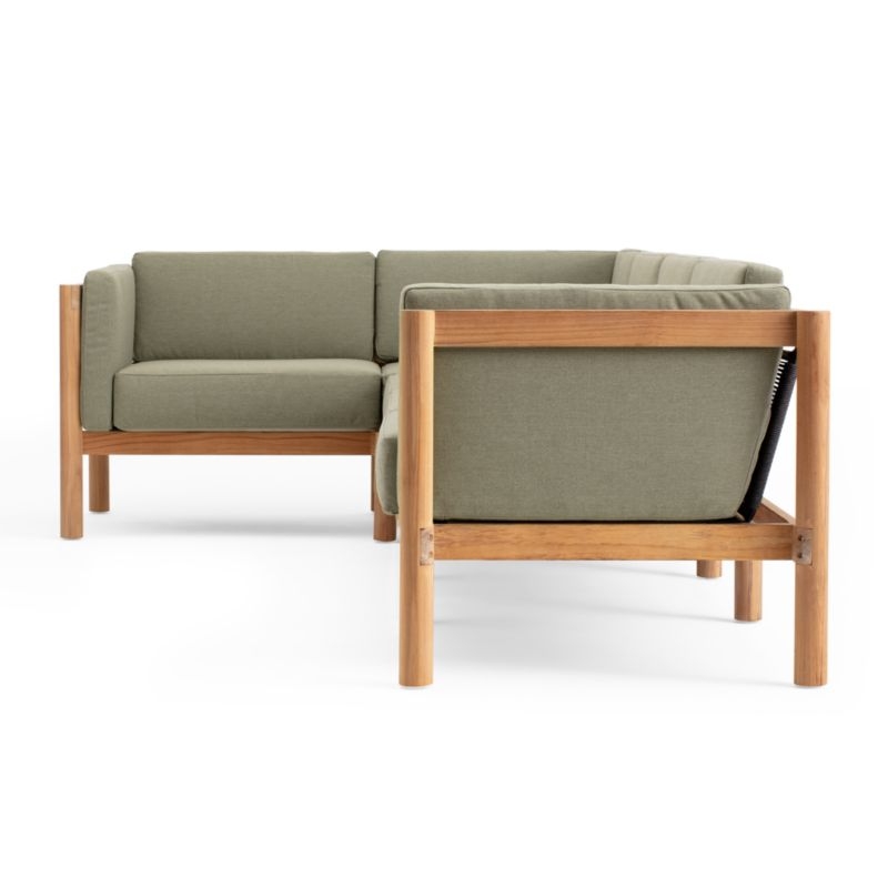 Neighbor ™ Haven Leaf Green 4-Piece Outdoor Sectional - Image 2