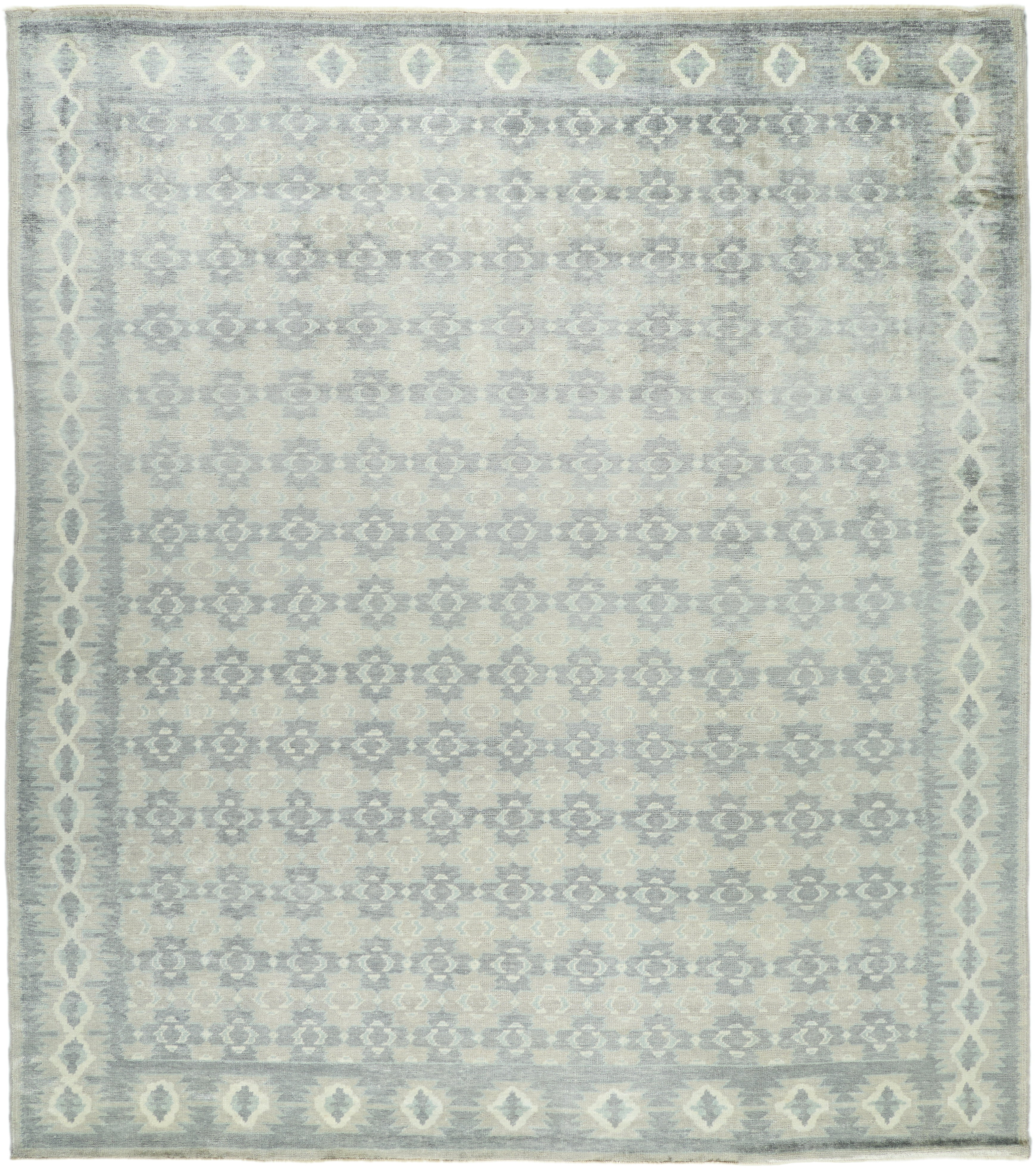 Antique One of a Kind  Indoor 10'7" x 11'11" Handmade Rug - Image 0