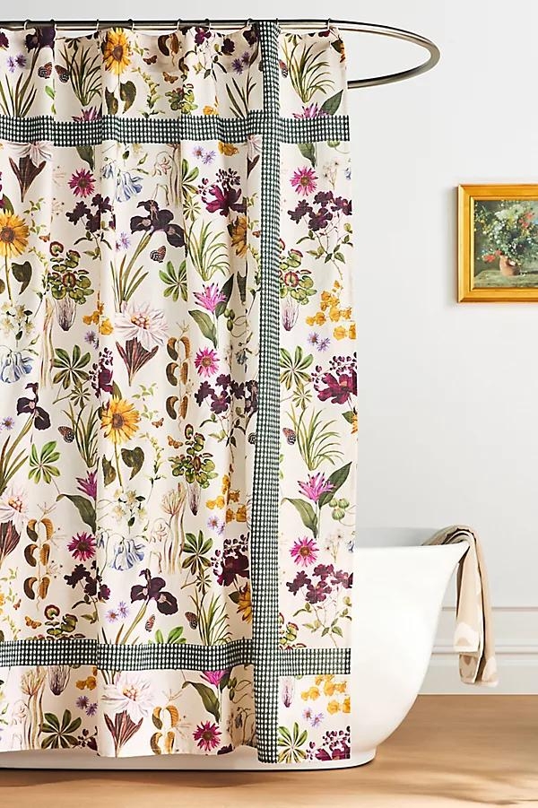 The Printed Cotton Slub Shower Curtain Collection - Image 0