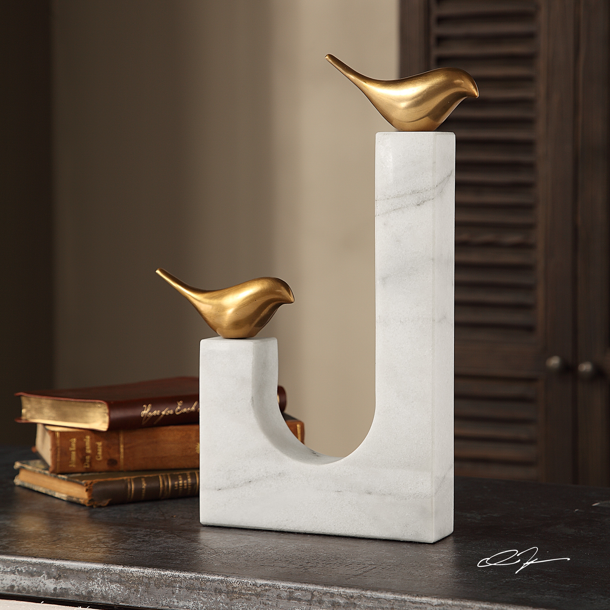 Songbirds Brass Sculpture - Image 0