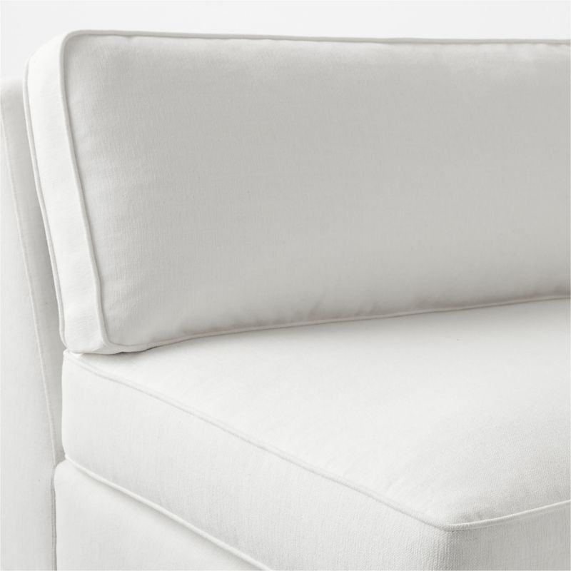 Malea White Performance Fabric Corner Chair - Image 6