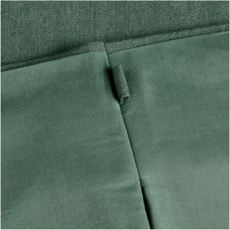 French Pleat Verdigris Green Linen Blend Window Curtain Panel 48"x84" by Jeremiah Brent - Image 1