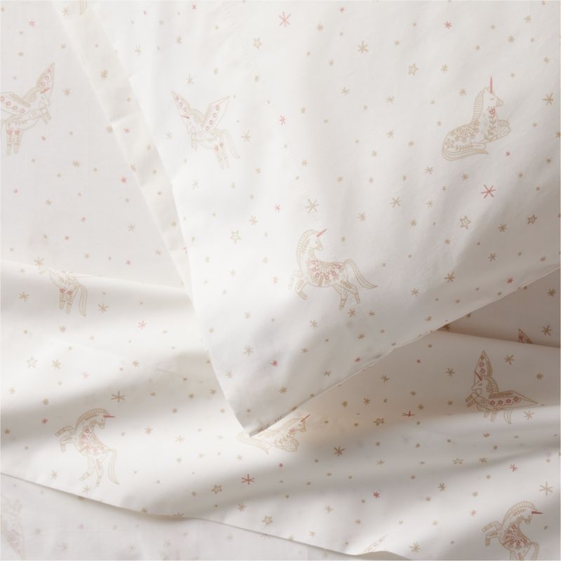 Stay Cool Unicorn Dreams 100% Organic Cotton Kids Queen Sheet Set - Image 3