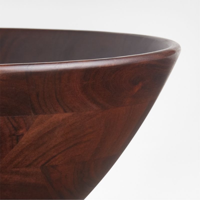 Carson Large Dark Acacia Wood Bowl - Image 2