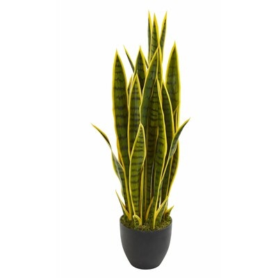33" Artificial Snake Plant in Pot - Image 0