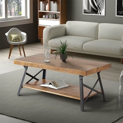 Rectangle Coffee Table With Storage - Image 0