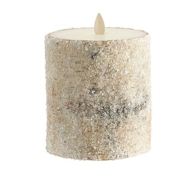 Premium Flicker Flameless Wax Candle, Sugared Birch, 4x4.5" - Image 0