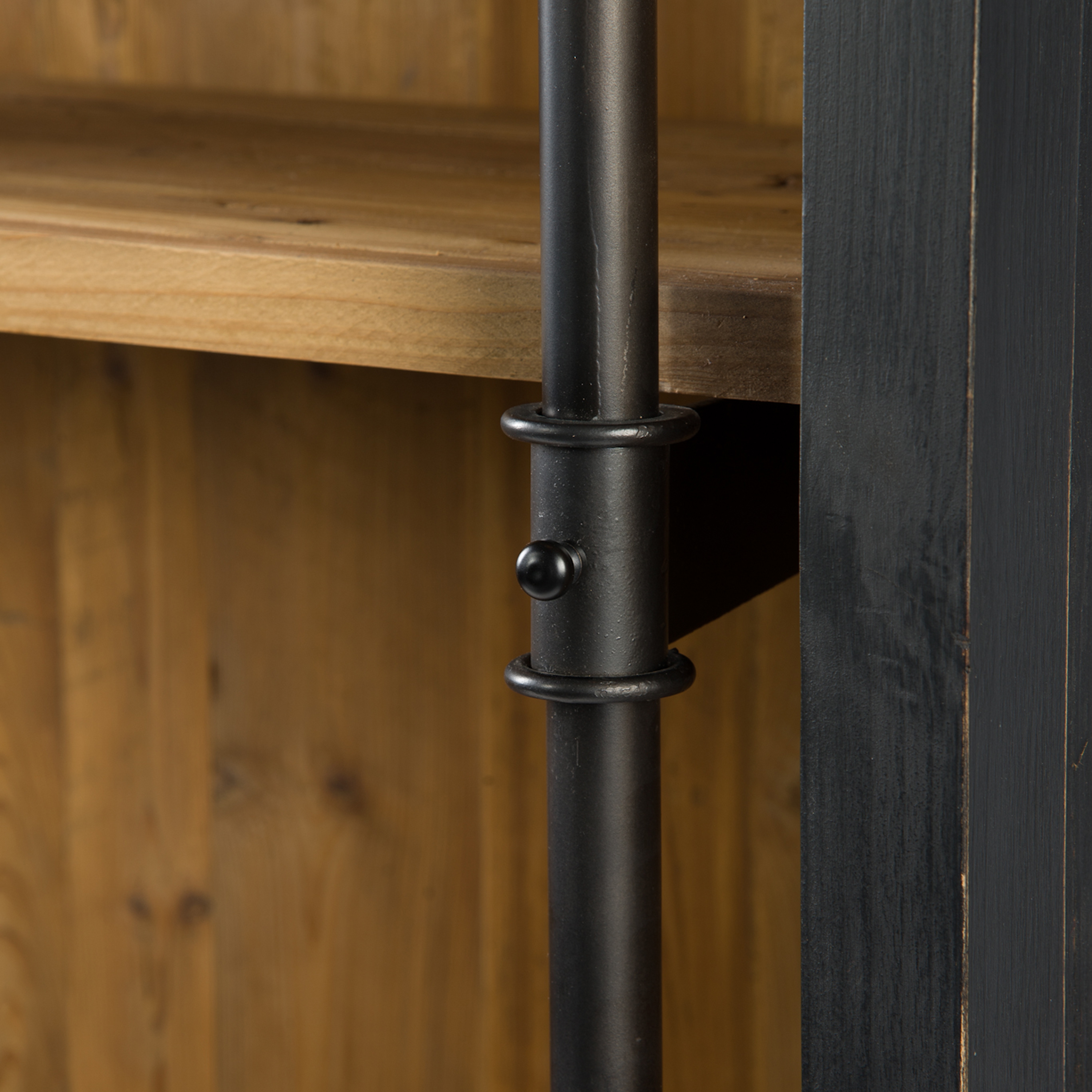 Ivy Bookcase And Ladder-Matte Black - Image 3