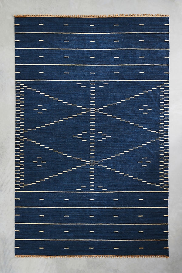 Lemieux et Cie Handwoven Dalao Rug By Lemieux et Cie in Blue Size 9X12 - Image 0