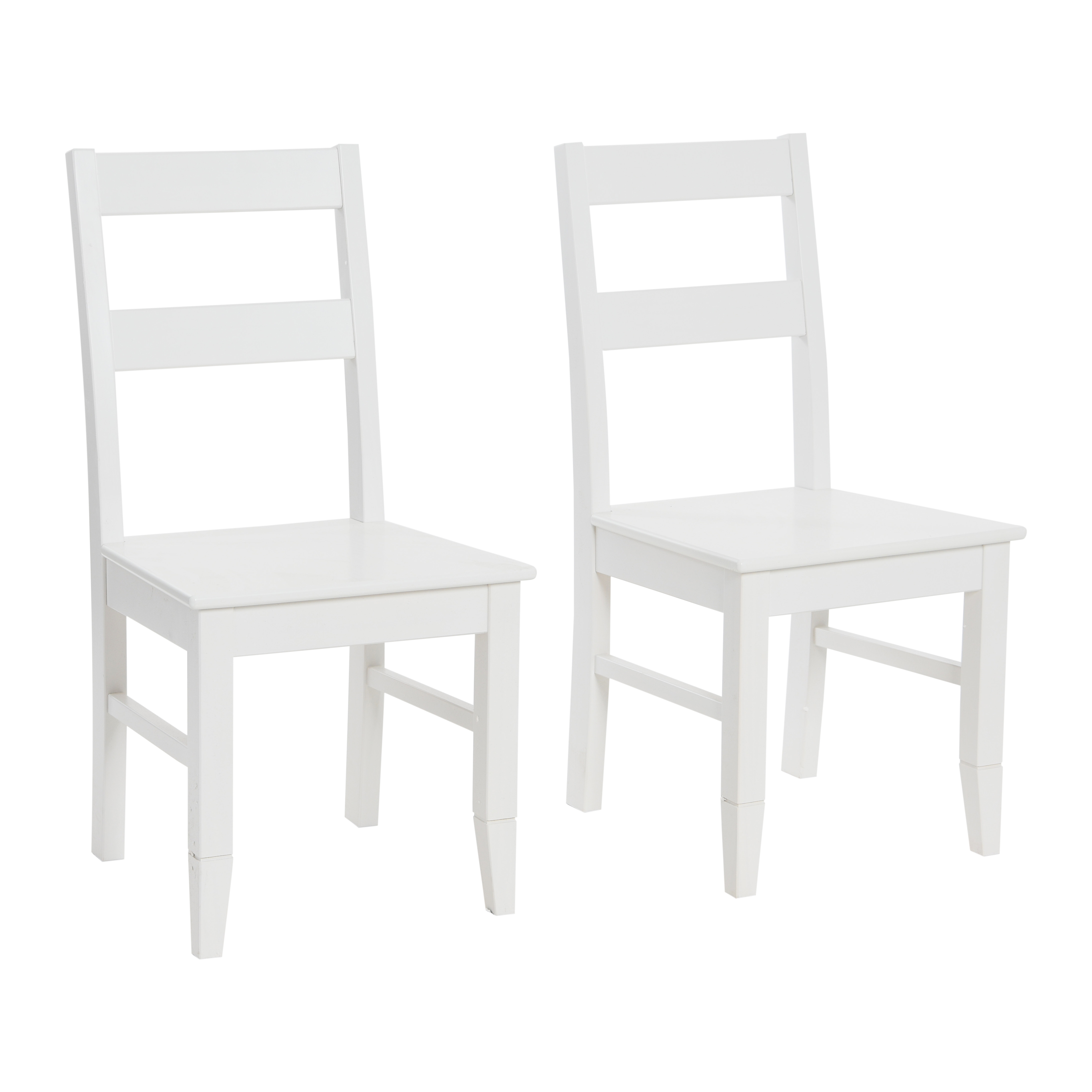 Pleasantville Solid Wood Dining Chair, White, Set of 2 - Image 0