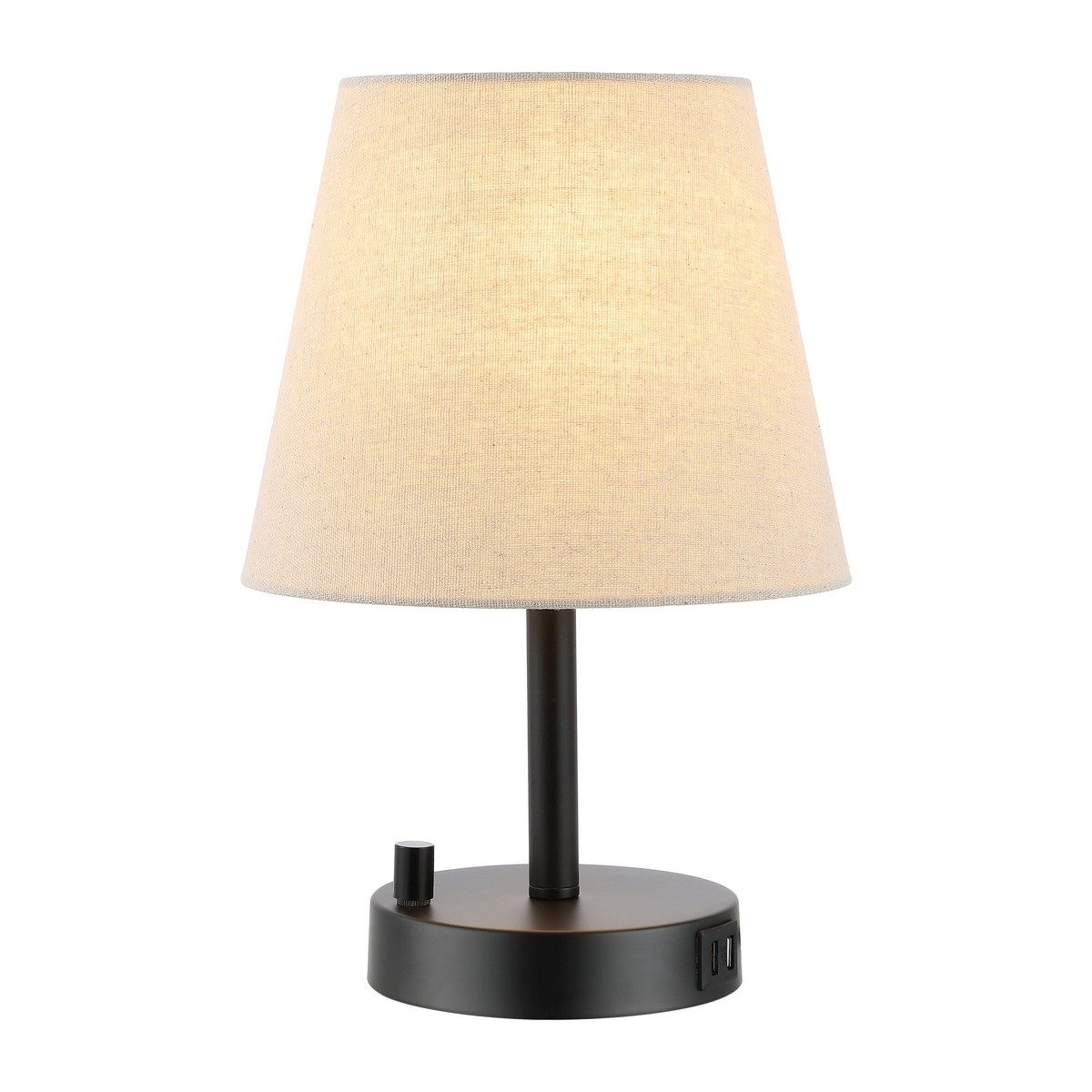 Dexter 13.5" Table Lamp W/ Usb - Black - Safavieh - Image 3