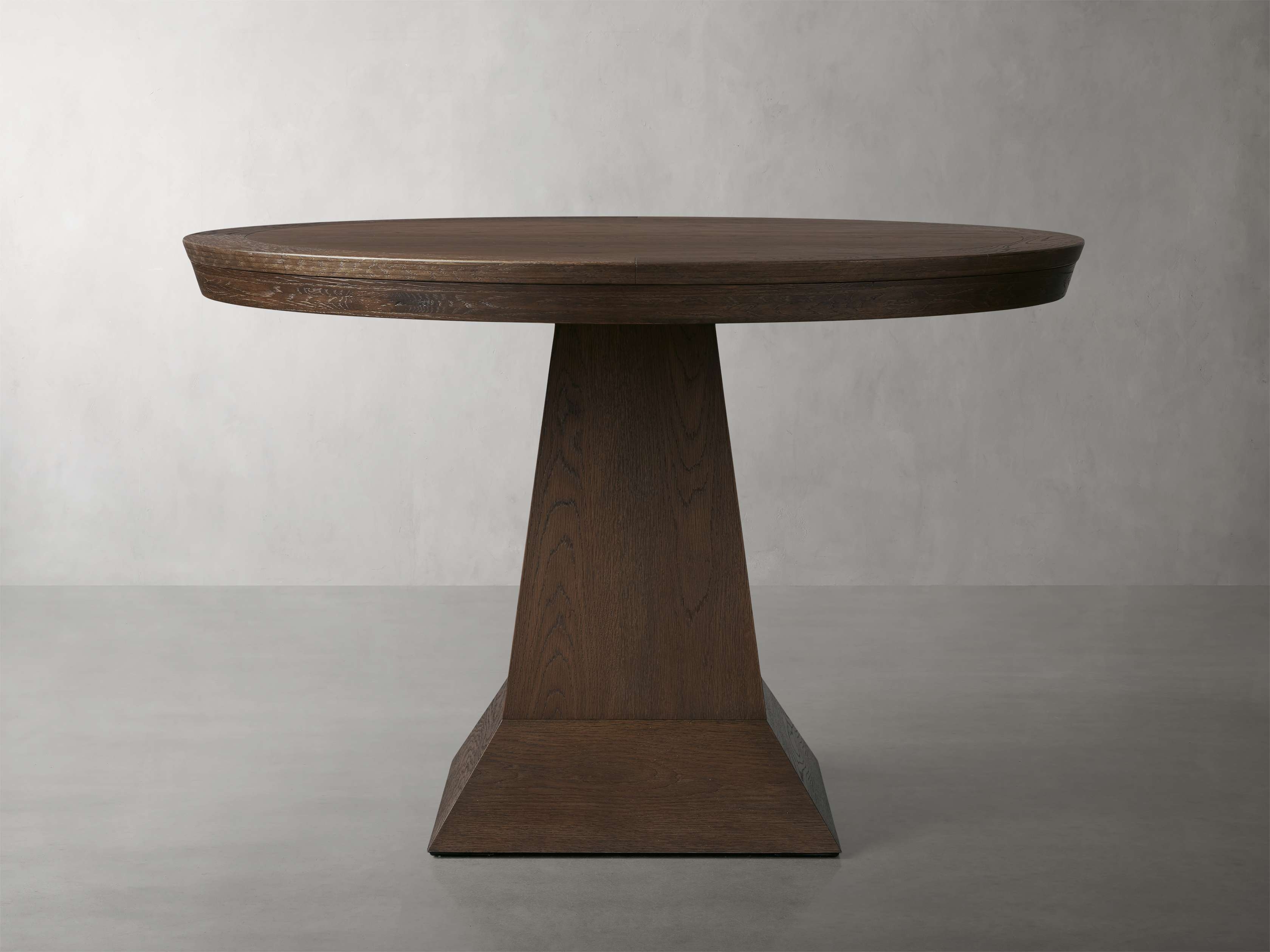 Leighton Round Dining Table in Wood Brown  Mocha - Image 0
