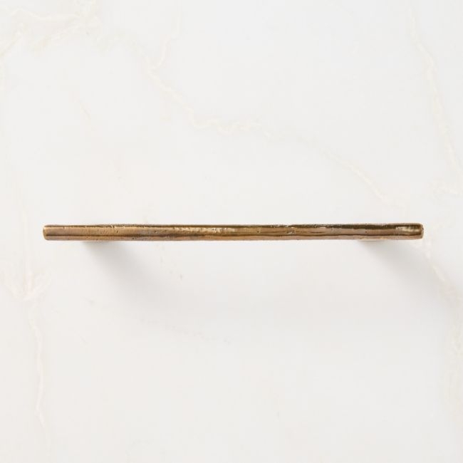 Somerset Unlacquered Antiqued Brass Cabinet Handle 6" - Image 0