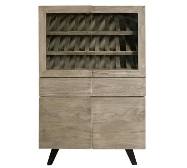Jerry 40" Bar Cabinet, Brown - Image 3