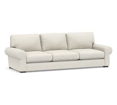 Turner Roll Arm Upholstered Grand Sofa 3X3 107", Down Blend Wrapped Cushions, Performance Boucle Oatmeal - Image 0