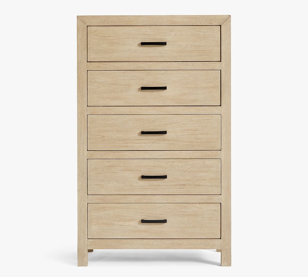 Linwood 5-Drawer Tall Dresser, Bone White - Image 0