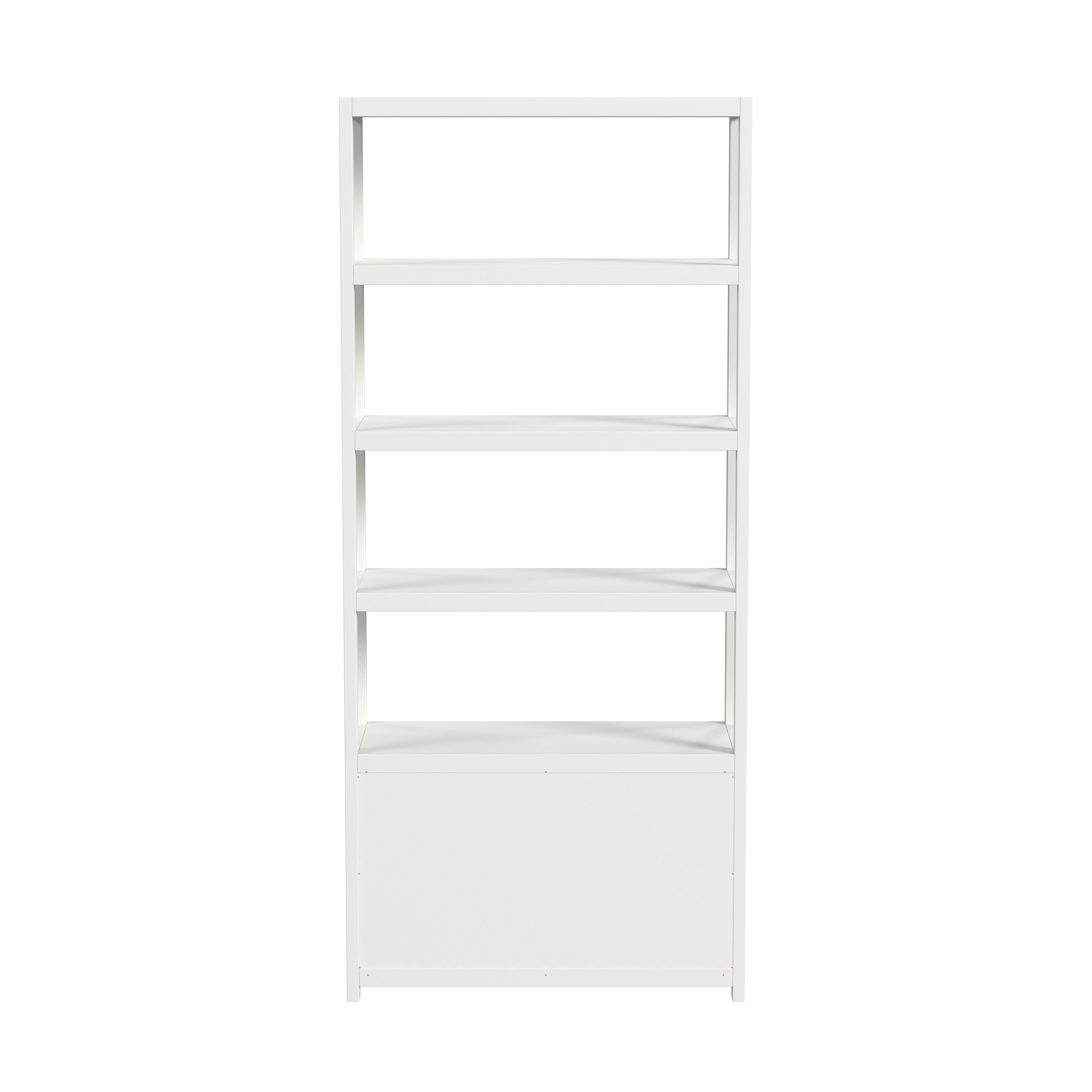 Lark White Etagere Bookcase - Image 1