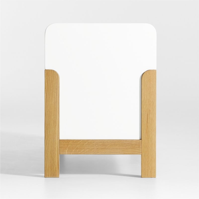 Rue White Wood 3-Cube Low Bookcase - Image 2