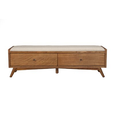 Williams Upholstered Wood Drawer Storage Bench - Image 0