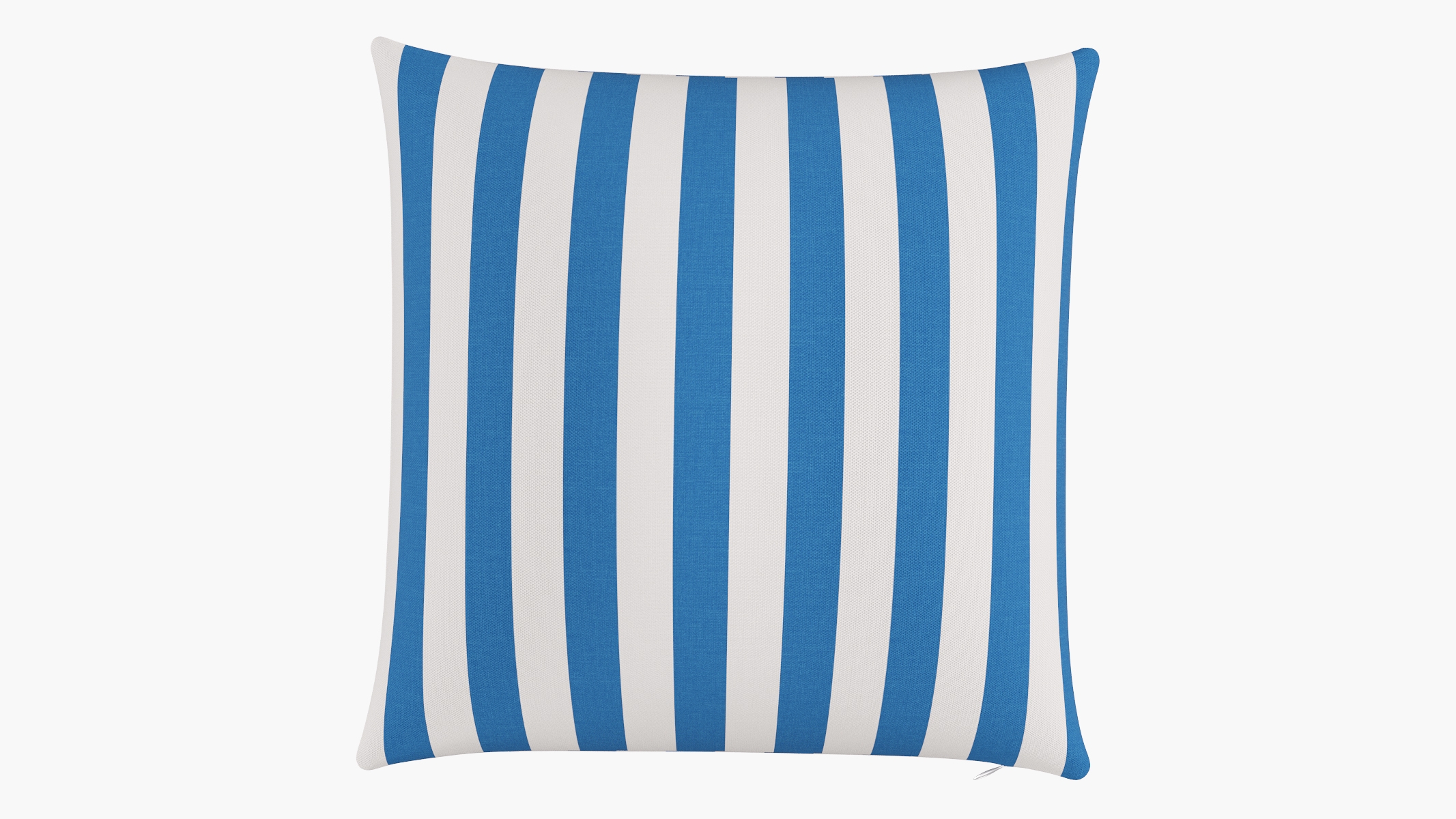 Throw Pillow 22", Cerulean Cabana Stripe, 22" x 22" - Image 0