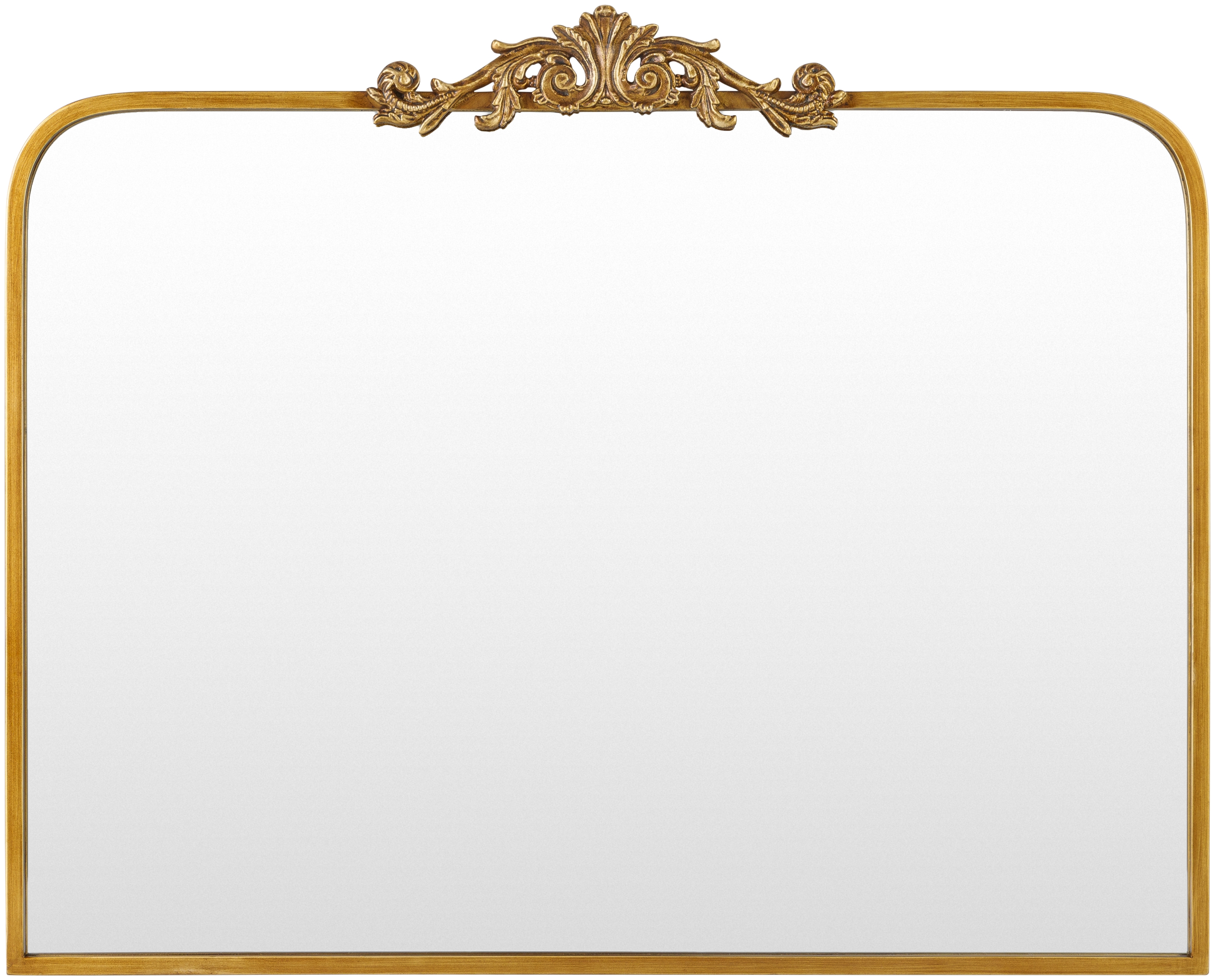 Aarlen Gold 29"H x 36"W x 2"D Mantel Mirror - Image 0