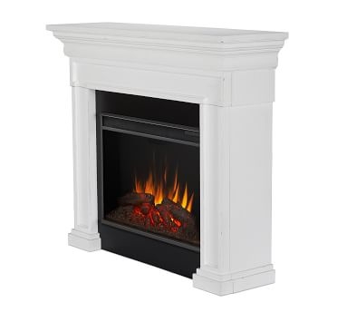 Emmitt Electric Fireplace, Rustic White - Image 5